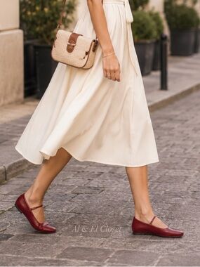 Dolce Vita Reyes Red Crinkle Patent Mary Jane Flats – Size 10.5 – NWB